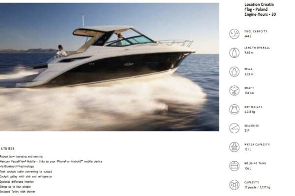 SEA RAY 320 SUNDANCER 2023…